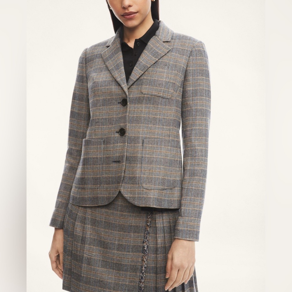 ✨BROOKS BROTHERS ✨ Wool Blend Plaid Jacket